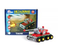 гр Конструктор металл "Танк" 4951 (10) "Technok Toys" 174 детали, в коробке