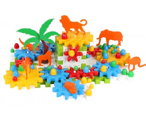 гр Іграшка "Конструктор" 3763 (5) "Technok Toys" 118 деталей, фігурки тварин, в коробці