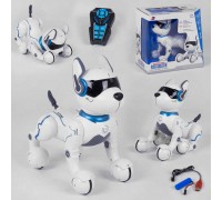 Собачка на р/у А 001 (6) в коробці, аккумулятор 3,7 V, пульт на батарейках, звук, підсвічування, виконує команди.