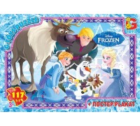 гр Пазлы 117 эл. "G-Toys" "Frozen" FR 014 (62) +постер