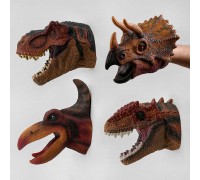 Голова динозавра на руку Q 9899-780 (48/3) 4 види, гумові, 1 шт, в пакеті, ВИДАЄТЬСЯ ТІЛЬКИ МІКС ВИДІВ