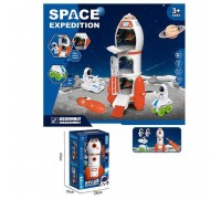 Набір космосу 551-5 (18/2) 2в1, космічна ракета, 2 ігрові фігурки, викрутка, 2 види міні-транспорту