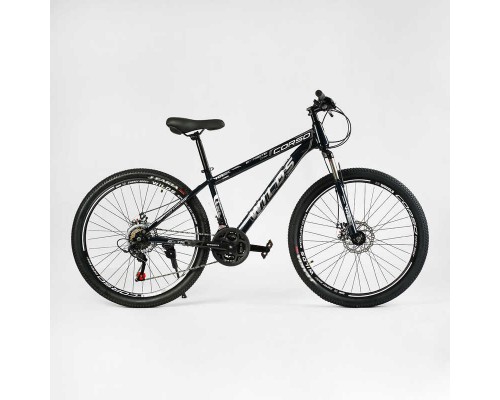 Велосипед Спортивний Corso «WILDS» 26" дюймів WL-26739 (1) рама сталева 15’’, перемикачі Saiguan, 21 швидкість, зібран на 75