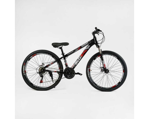Велосипед Спортивний Corso 26" дюймів «Global» GL-26950 (1) рама сталева 13’’, обладнання Saiguan 21 швидкість, зібран на 75