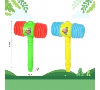 Молоточок F 168 (600/2) 2 кольори, пискавка, свисток, у сітці
