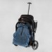 Візок прогулянковий дитячий "JOY" Comfort L-64055 (1) колір СИНІЙ ДЖИНС, рама сталь з алюмінієм, футкавер, підсклянник, телескопічна ручка