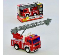 Пожарная машина WY 550 B (36) звук, инерция, свет, в коробке