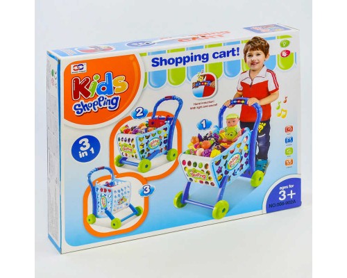 Ігровий набір 008-902 А "Супермаркет" (10) візок з продуктами, грає мелодія, світиться, в коробці