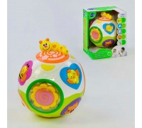 Розвиваюча іграшка Весела куля 938 (12/2) "Hola", обертається, світлові та звукові ефекти, англ. озвучування, в коробці
