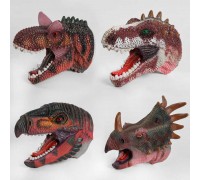 Голова на руку Q 9899-781 (48/3) "Динозаври", 4 види, гумові, 1шт у пакеті, ВИДАЄТЬСЯ ТІЛЬКИ МІКС ВИДІВ