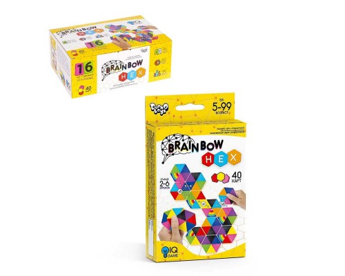 гр Настільна розважальна гра "Brainbow HEX" G-BRH-01-01 (32) "Danko Toys", ОПИС УКР/РОС. МОВАМИ