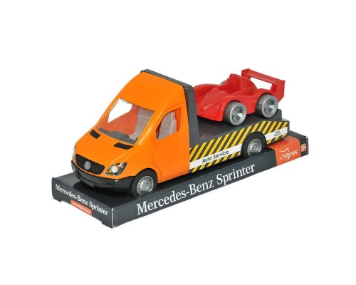 гр Автомобіль "Mercedes-Benz Sprinter" евакуатор (помаранчевий) на планшетці 39710 (6) "Tigres"