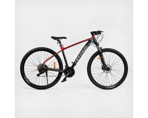 Велосипед Спортивний Corso "Magnus" 29" MG-70014 (1) рама алюмінієва 19", гідравлічні гальма Shimano, обладнання L-TWOO 27 швидкостей