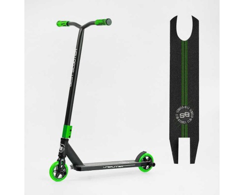 Самокат трюковий LR-65215 Best Scooter "LineRunner" (1) HIC-система, ПЕГИ, алюмінієвий диск і дека, колеса PU, d = 110мм, ширина керма - 52 см, в коробці