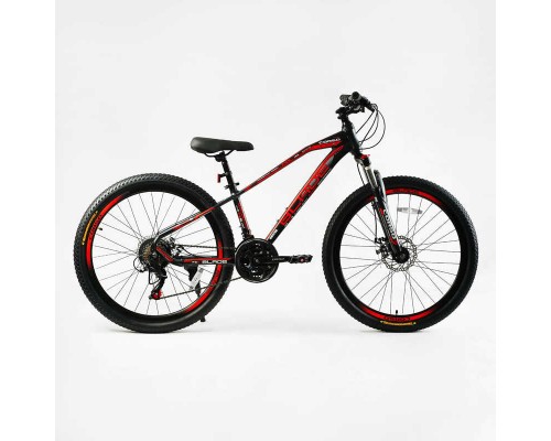 Велосипед Спортивний CORSO «BLADE» 26" дюймов BD-26311 (1) рама алюмінієва 13``, обладнання Shimano 21 швидкість, зібран на 75