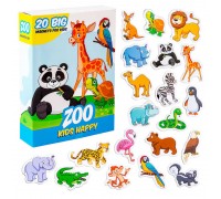 гр Набір магнітів ML4031-01 EN (70) "Magdum", "Kids Happy Zoo", англ. мова, в коробці