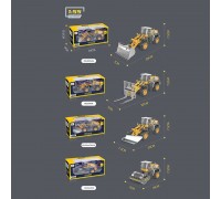 Спецтехніка 9988-97 (96) 4 види, будівельна машинка, металопластик, інерція, в коробці, ВИДАЄТЬСЯ ТІЛЬКИ МІКС ВИДІВ