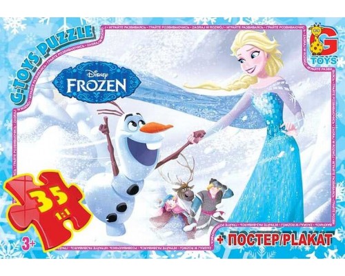 гр Пазли 35 эл. "G Toys" "Frozen" FR 052 (62) + постер