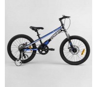 Дитячий магнієвий велосипед 20'' CORSO «Speedline» MG-64713 (1) магнієва рама, дискові гальма, додаткові колеса, зібраний на 75