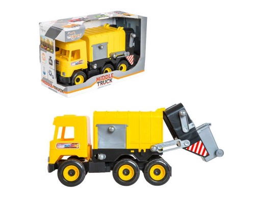 гр Авто "Middle truck" сміттєвоз (4) 39492 (жовтий) в коробці "Tigres"