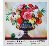 Алмазна мозаїка GB 75029 (30) "TK Group" “Букет квітів”, 30x40 см, в коробці