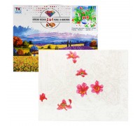 Картина за номерами + Алмазна мозаїка B 70543 (30) "TK Group", 40х50 см, "Квіти", в коробці