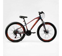 Велосипед Спортивний CORSO «BLADE» 26" дюймов BD-26598 (1) рама алюмінієва 13``, обладнання Shimano 21 швидкість, зібран на 75