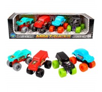 гр Набір машин "Міні траки" 9567 (12) "Technok Toys", 4 машинки, в коробці