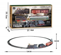 Залізниця 3299-69 (16) 21 елемент, 4 вагони та локомотив, звук, підсвічування, парогенератор, в коробці