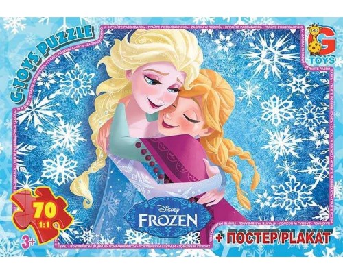 гр Пазли 70 eл. "G Toys" "Frozen" FR 054 (62) + постер