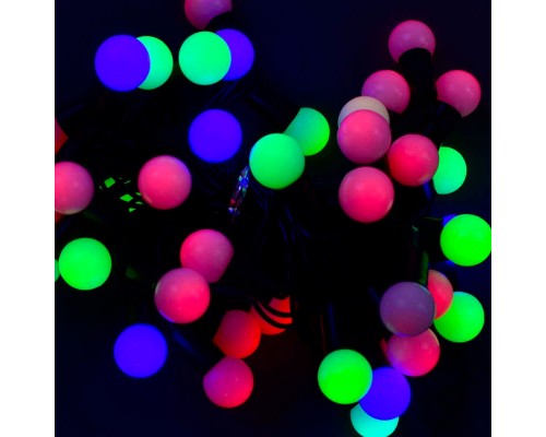 Гірлянда світлодіодна С 23459 "Кульки" (100) довжина 5 метрів, 40 кольорових лампочок