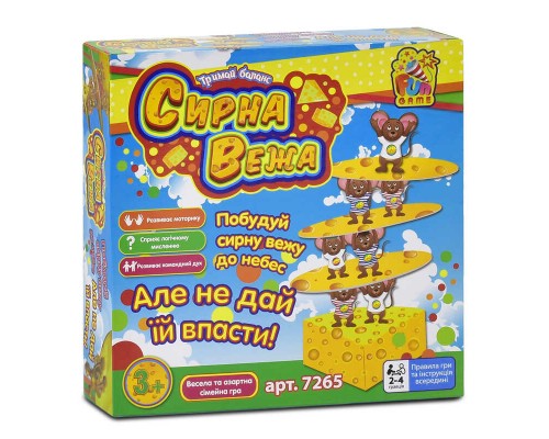 гр Настільна гра 7265 "Сирна вежа" (12) "4FUN Game Club"