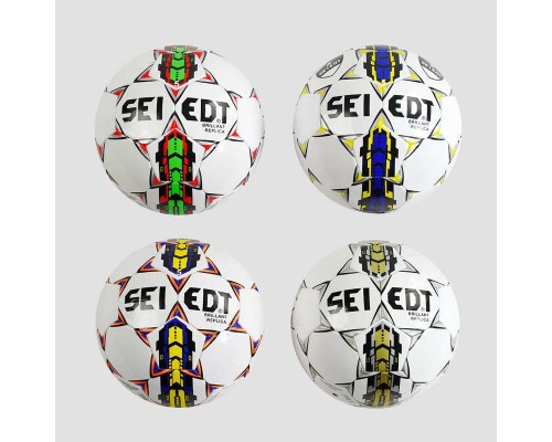 М'яч футбольний C 40065 (100) 4 кольори, 260-280 грам, матеріал PVC, розмір №5