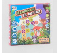гр Настільна гра "Малюнки та логіка - Лісові звірята" UKB-B 0032 (12) "4FUN Game Club" українською мовою, в коробці