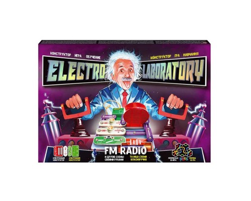 гр Електронний конструктор "Electro Laboratory. FM Radio" Elab-01-01 (5) "Danko Toys", ОПИС УКР/РОС. МОВАМИ