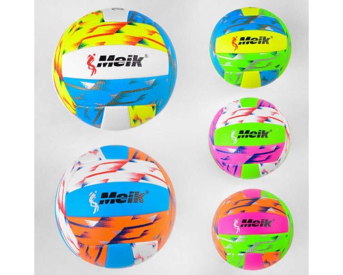 М'яч волейбольний C 50675 (60) 5 видів, вага 300 грамів, матеріал PU, балон гумовий