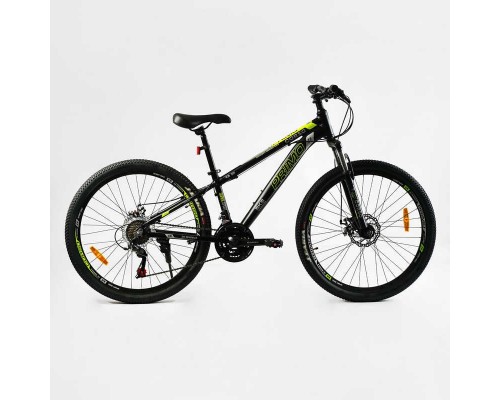 Велосипед Спортивний CORSO «PRIMO» 26" дюймів RM-26311 (1) рама алюмінієва 13``, обладнання SAIGUAN 21 швидкість, зібран на 75
