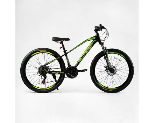 Велосипед Спортивний CORSO «BLADE» 26" дюймов BD-26814 (1) рама алюмінієва 13``, обладнання Shimano 21 швидкість, зібран на 75