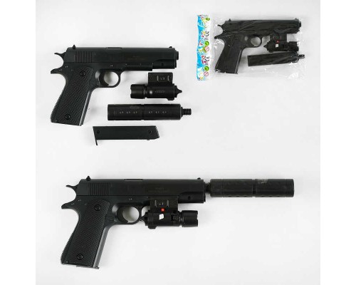 Пістолет W 003-3 (240) лазерний приціл, знімний глушник, в коробці