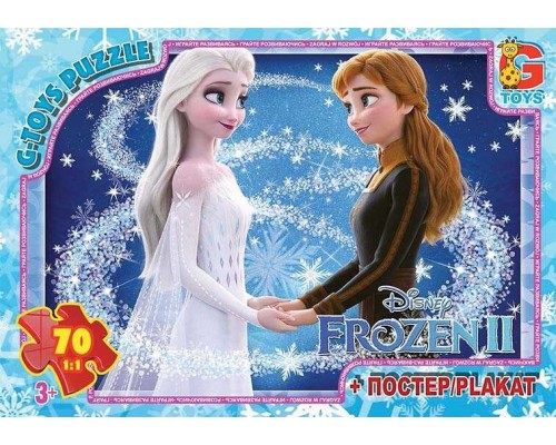 гр Пазли 70 eл. "G Toys" "Frozen" FR 055 (62) + постер