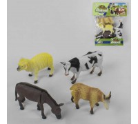 Набір домашніх тварин 2N 504001 (72/2) 4 сільськогосподарських тварин, в пакеті