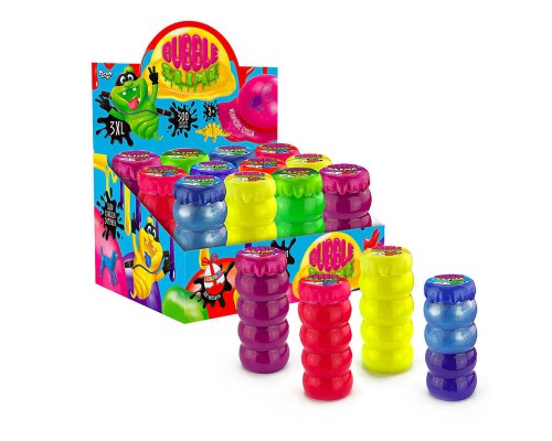 гр В'язка маса "Bubble Slime" BUBS-01-01U УКР. (1) ЦІНА ЗА 12 ШТУК У БЛОЦІ, "Danko toys"