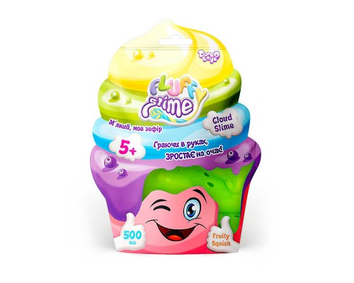 гр В'язка маса "Fluffy Slime" 500 г. (12) FLS-02-01U УКР, "Danko toys"