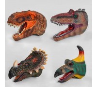 Голова на руку Q 9899-785 (48/3) "Динозаври", 4 види, гумові, 1шт в пакеті, ВИДАЄТЬСЯ ТІЛЬКИ МІКС ВИДІВ