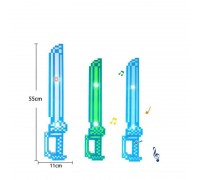 Меч 9928 (144/2) 3 кольори, на батарейках, підсвічування, звук, в пакеті