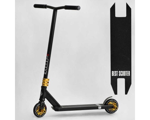 Самокат трюковий N-01801 "Best Scooter" (2) "HOP", HIC-система, ПЕГИ, алюмінієвий диск та дека, колеса PU, d=120мм, ширина керма 58 см