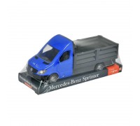 гр Машина "Mercedes-Benz Sprinter" бортовий синій 39666 (6) "Tigres", відчиняються двері кабіни, причіп, в коробці