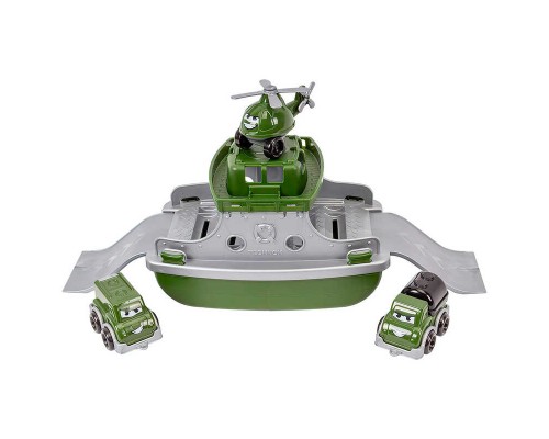 гр Ігровий набір "Військовий транспорт" 9369 (6) "Technok Toys" військовий човен, 2 машинки, гелікоптер
