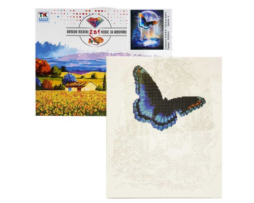 Картина за номерми + Алмазна мозаїка B 78711 (30) "TK Group", 40х50 см, "Фантазія", в коробці