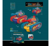 Танк 696-61 (96/2) 2 види, підсвічування, звуки, рухомі шестерні, колесо вільного ходу, в коробці